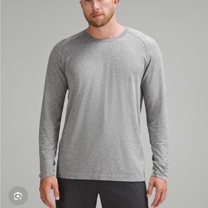 Lululemon men's XL metal vent tech long sleeve grey athletic shirt